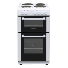 White Knight ATTC50W Freestanding Twin Cavity Electric Cooker - White