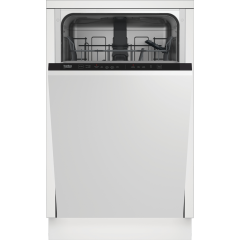 Beko DIS15020 Integrated Slimline Dishwasher - White