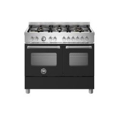 Bertazzoni MAS106L2ENEC Master 100cm Range Cooker Twin Oven Dual Fuel Matt Black