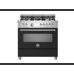 Bertazzoni MAS95C1ENEC Master 90cm Range Cooker Single Oven Dual Fuel Matt Black