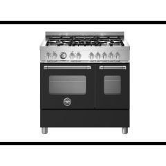 Bertazzoni MAS95C2ENEC Master 90cm Range Cooker Twin Oven Dual Fuel Matt Black