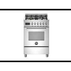 Bertazzoni PRO64L1EXT Professional 60cm Dual Fuel Single Cooker - Stainless Steel