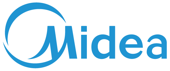 Midea logo.